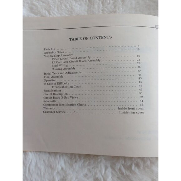 Heathkit Model IG-5240 Color Generator Instruction Manual 595-1875-1 - Picture 3 of 4